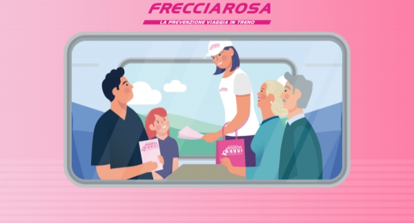 Frecciarosa-la prevenzione viaggia in treno