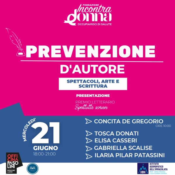 Prevenzione D&#039;autore:consulenze mediche&amp;incontri sull&#039;arte