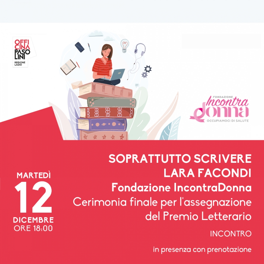 Cerimonia Premiazione finalisti &quot;SopratTutto Scrivere – Lara Facondi&quot;