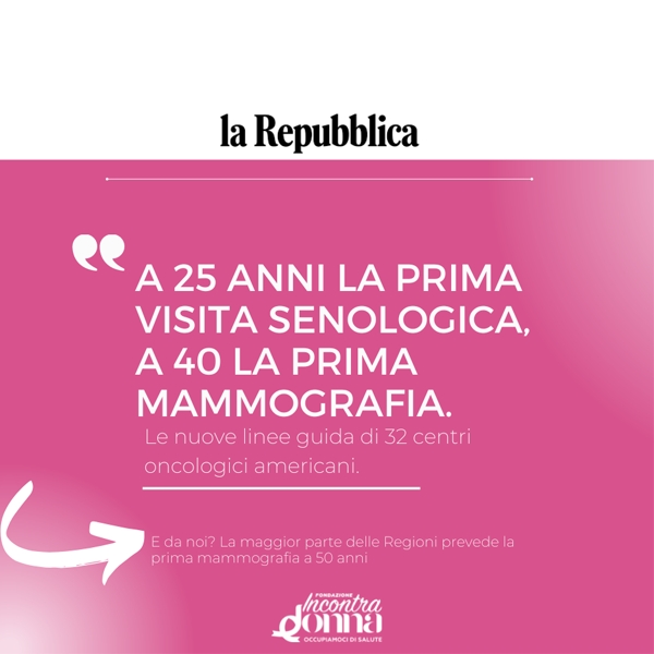 Tumore al seno, la prevenzione deve cominciare da giovani