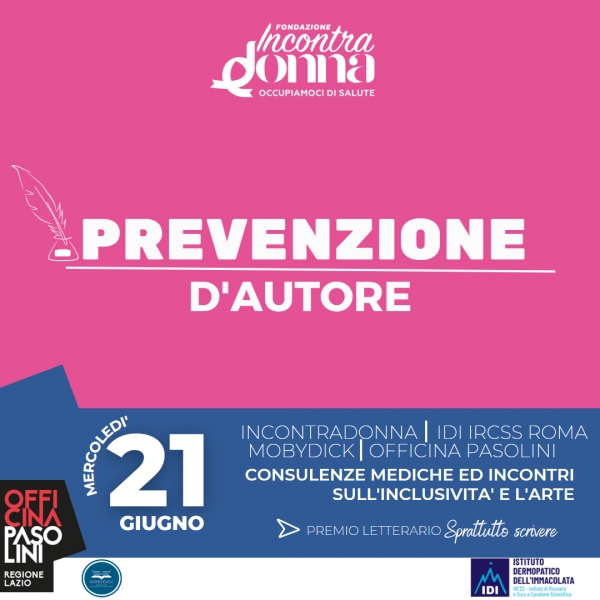 Prevenzione D&#039;autore:consulenze mediche&amp;incontri sull&#039;arte