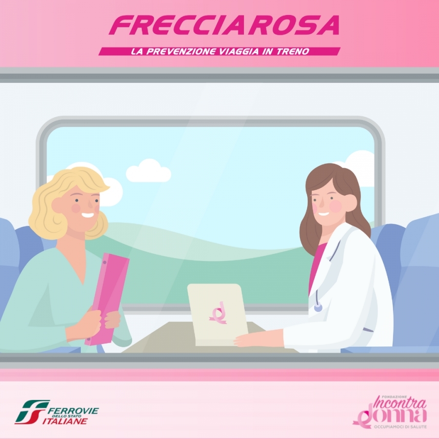 COMUNICATO STAMPA: FRECCIAROSA 2023 - LA PREVENZIONE VIAGGIA IN TRENO