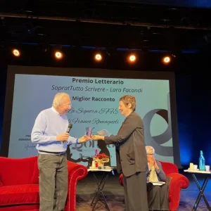 Cerimonia premiazione "SopratTutto Scrivere" Lara Facondi