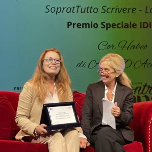 Cerimonia premiazione "SopratTutto Scrivere" Lara Facondi