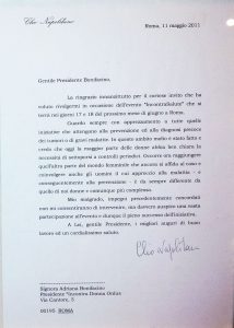 Riconoscimento del presidente della repubblica Giorgio Napolitano