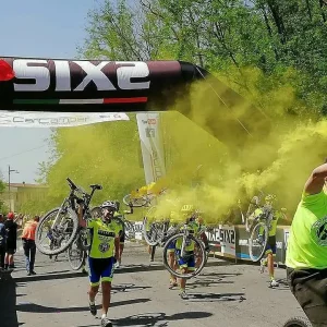 Manifestazione cicloturistica a Passo Corese
