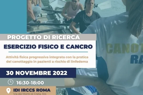 Immagine di copertina della notizia COMUNICATO STAMPA - Esercizio Fisico e Cancro : Effetti di un Programma di Attività Fisica Progressiva Integrata con la pratica del Canottaggio