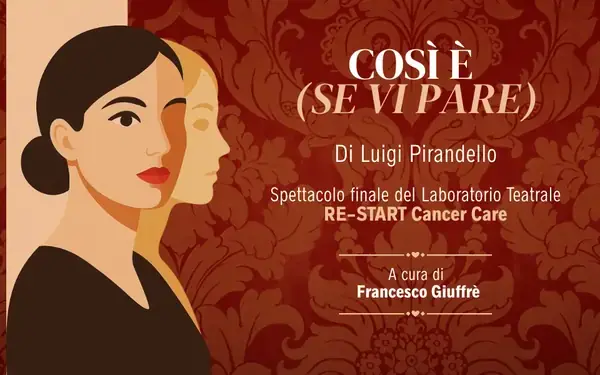 Logo Spettacolo finale laboratorio teatrale RE-START Cancer Care 2025