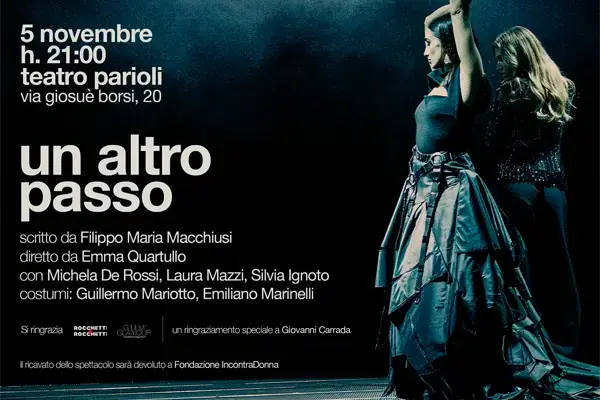 Logo UN ALTRO PASSO: 5 NOVEMBRE TEATRO PARIOLI